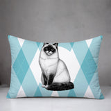Ragdoll Cat Indoor/Outdoor Reversible Rectangular Pillow