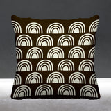 Rainbow Abstract Reversible Indoor/Outdoor Square Pillow
