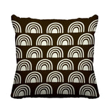 Rainbow Abstract Reversible Indoor/Outdoor Square Pillow