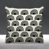 Rainbow Abstract Reversible Indoor/Outdoor Square Pillow