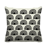 Rainbow Abstract Reversible Indoor/Outdoor Square Pillow