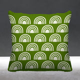 Rainbow Abstract Reversible Indoor/Outdoor Square Pillow