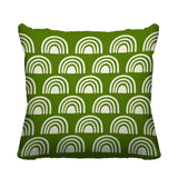 Rainbow Abstract Reversible Indoor/Outdoor Square Pillow