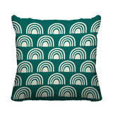 Rainbow Abstract Reversible Indoor/Outdoor Square Pillow