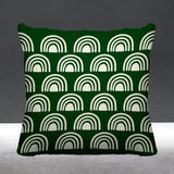 Rainbow Abstract Reversible Indoor/Outdoor Square Pillow