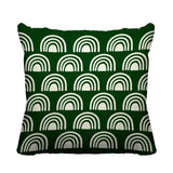 Rainbow Abstract Reversible Indoor/Outdoor Square Pillow