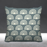 Rainbow Abstract Reversible Indoor/Outdoor Square Pillow