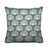 Rainbow Abstract Reversible Indoor/Outdoor Square Pillow