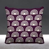 Rainbow Abstract Reversible Indoor/Outdoor Square Pillow
