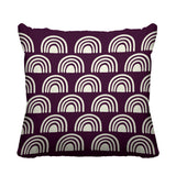 Rainbow Abstract Reversible Indoor/Outdoor Square Pillow