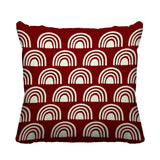 Rainbow Abstract Reversible Indoor/Outdoor Square Pillow