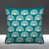 Rainbow Abstract Reversible Indoor/Outdoor Square Pillow