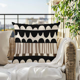 Rami Abstract Reversible Indoor/Outdoor Square Pillow