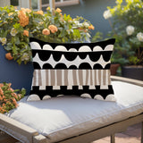 Rami Abstract Reversible Indoor/Outdoor Rectangular Pillow