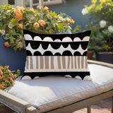 Rami Abstract Reversible Indoor/Outdoor Rectangular Pillow
