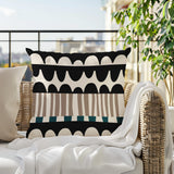 Rami Abstract Reversible Indoor/Outdoor Square Pillow