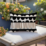 Rami Abstract Reversible Indoor/Outdoor Rectangular Pillow