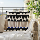 Rami Abstract Reversible Indoor/Outdoor Square Pillow