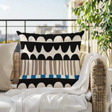 Rami Abstract Reversible Indoor/Outdoor Square Pillow