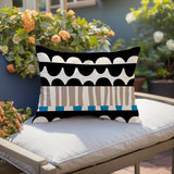 Rami Abstract Reversible Indoor/Outdoor Rectangular Pillow