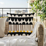 Rami Abstract Reversible Indoor/Outdoor Square Pillow