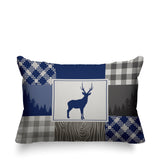 Range Outdoor Reversible Throw Rectangular Pillow