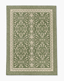 Rao low pile chair mat in Cilantro