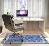 Rao low pile chair mat in Corn Flower