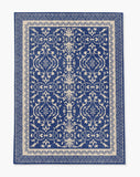 Rao low pile chair mat in Navy Blue