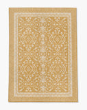 Rao low pile chair mat in Ochre