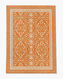 Rao low pile chair mat in Orange