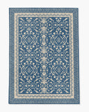 Rao low pile chair mat in Pigeon Blue