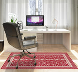 Rao low pile chair mat in Red