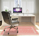 Rao low pile chair mat in Salmon