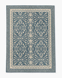 Rao low pile chair mat in Slate