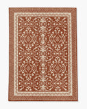 Rao low pile chair mat in Spice