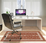 Rao low pile chair mat in Spice