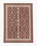 Rao low pile chair mat in Terracotta