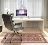 Rao low pile chair mat in Terracotta