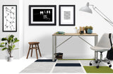 Rapu low pile chair mat in Chartreuse