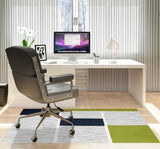 Rapu low pile chair mat in Chartreuse