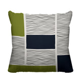 Rapu Abstract Reversible Indoor/Outdoor Square Pillow