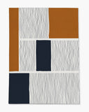 Rapu low pile chair mat in Orange