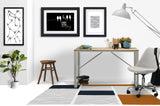 Rapu low pile chair mat in Orange
