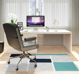 Rapu low pile chair mat in Sky