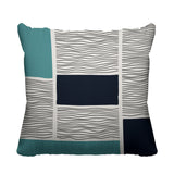 Rapu Abstract Reversible Indoor/Outdoor Square Pillow