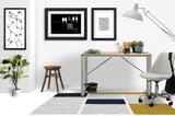 Rapu low pile chair mat in Yellow