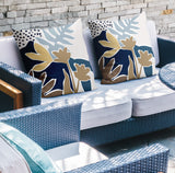 Ravel Botanical Reversible Indoor/Outdoor Square Pillow