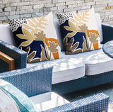 Ravel Botanical Reversible Indoor/Outdoor Square Pillow