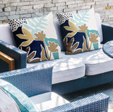 Ravel Botanical Reversible Indoor/Outdoor Square Pillow